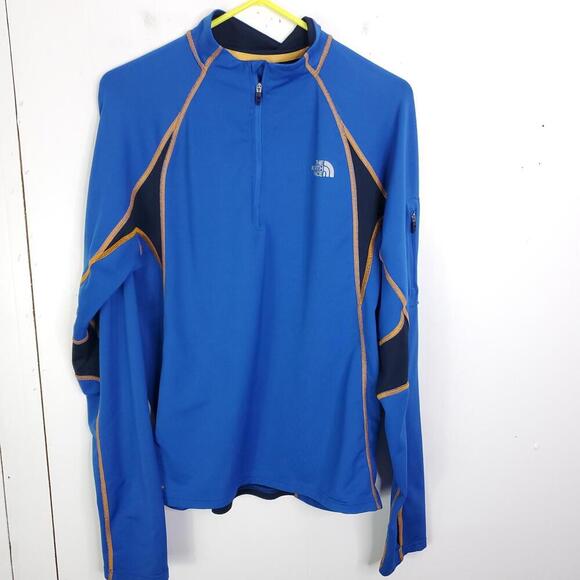 North Face Jacket Mens Size M Vapor Wick Quarter Zip Popover Running Active - Picture 1 of 10